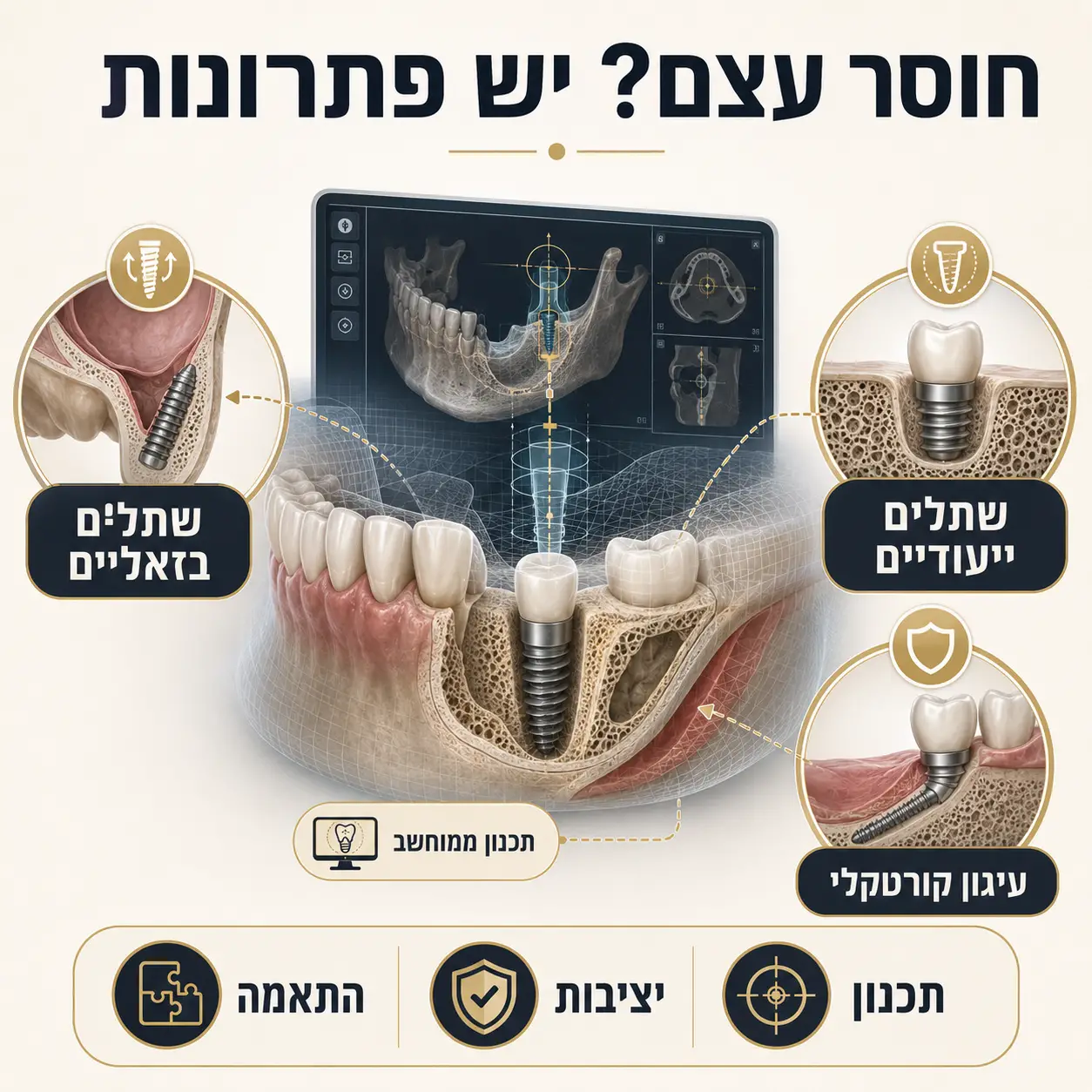 השתלת שיניים ממוחשבת | אינפוגרפיקה